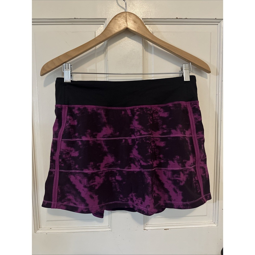 Lululemon RARE Pace Rival Skirt II 4 Way Stretch Breezy Regal Plum /black 6 Tall